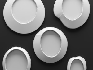 5 piece alexa abstract mirror set by imax Modelo 3D