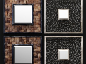 colusa barros wall mirror by uttermost 3D Model