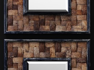 colusa barros wall mirror by uttermost 3D 모델