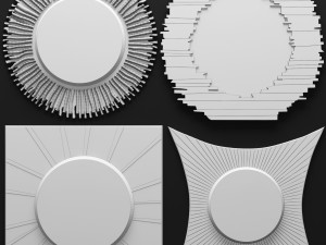 mirror set 3d Model 3D