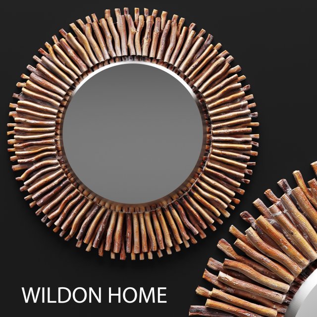 piper wall mirror by wildon home 3Dモデル .c4d .max .obj .3ds .fbx .stl .blend 