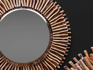 piper wall mirror by wildon home 3D Model