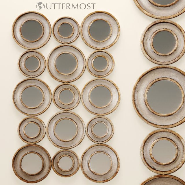 vobbia metal circles mirror uttermost Modello 3D .c4d .max .obj .3ds .fbx .stl .blend 
