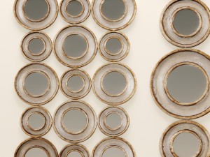 vobbia metal circles mirror uttermost 3D Model