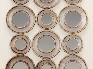 vobbia metal circles mirror uttermost Modello 3D