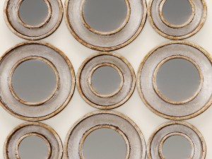 vobbia metal circles mirror uttermost Modello 3D