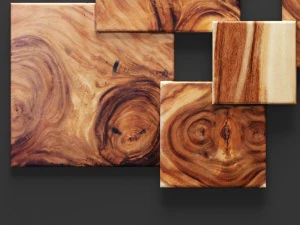 square standout wall art set of 8 3D Model