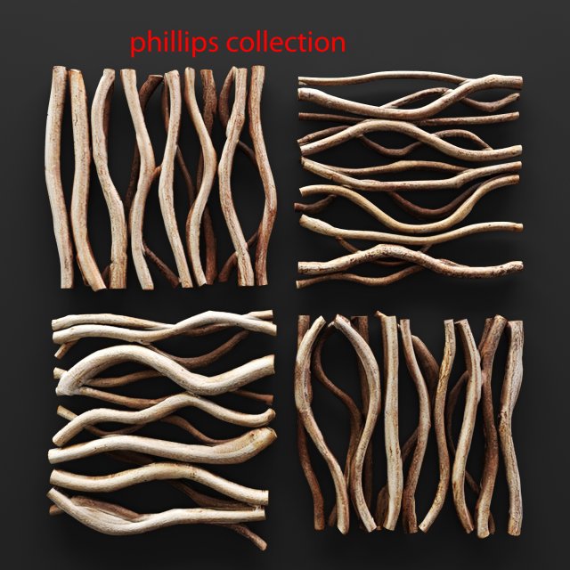 vine wall tile 3D Model .c4d .max .obj .3ds .fbx .stl .blend 