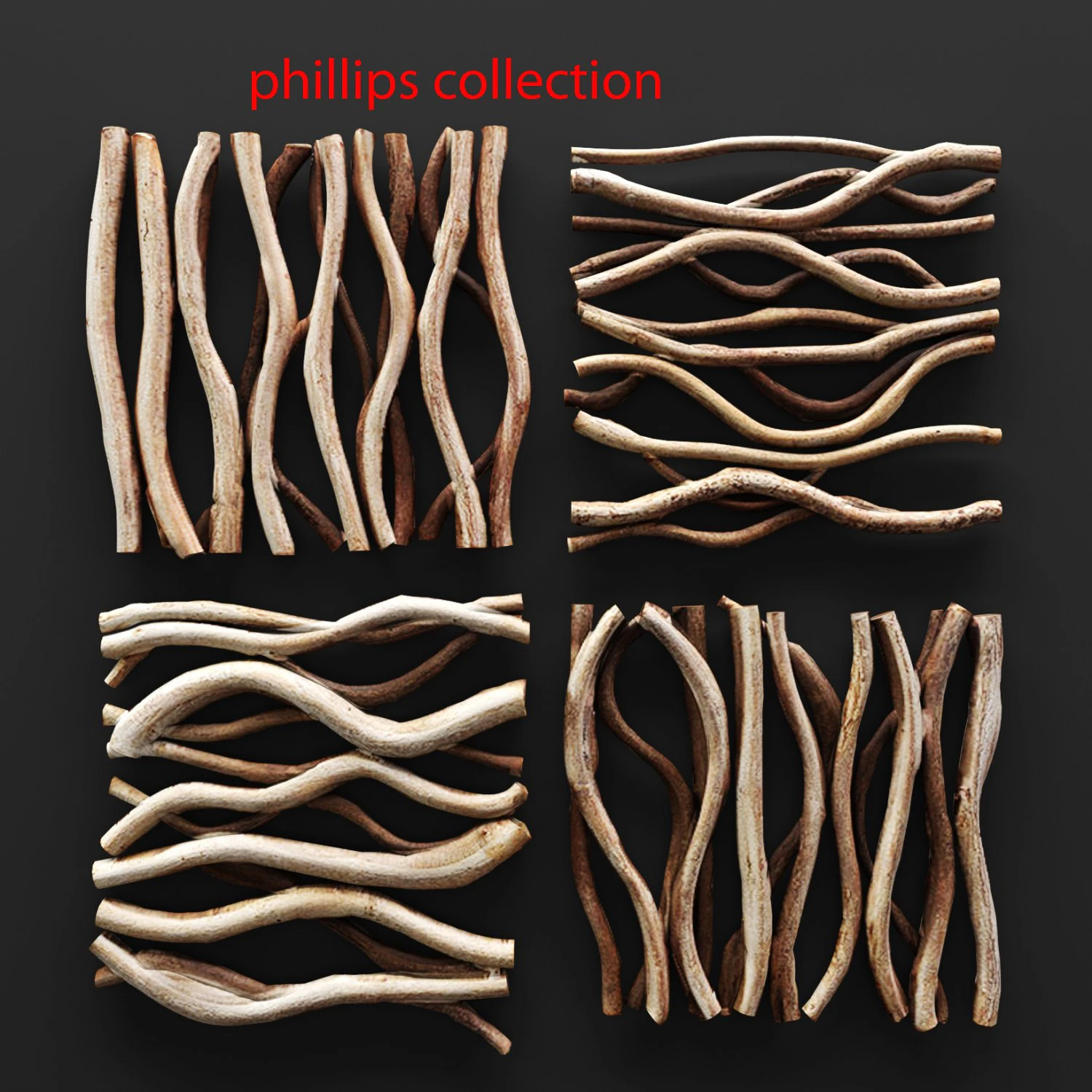vine wall tile 3D Model .c4d .max .obj .3ds .fbx .stl .blend