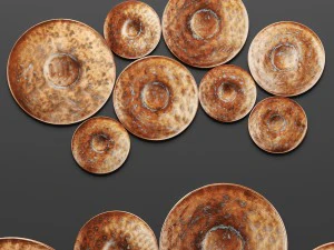 decora&ccedil;&atilde;o de parede de disco por world menagerie Modelo 3D