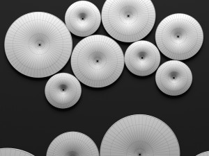 disc wall decor by world menagerie 3D Model