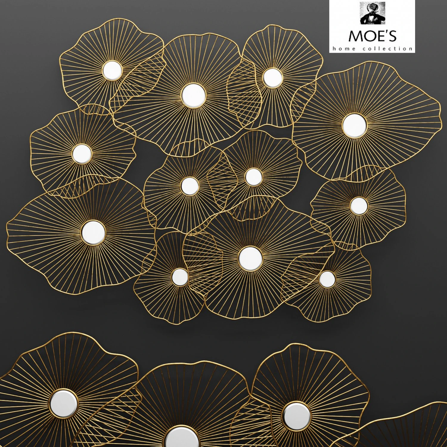 lily pad wall decor 3D Model .c4d .max .obj .3ds .fbx .stl .blend 