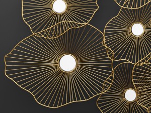 lily pad wall decor Modello 3D