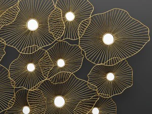 lily pad wall decor 3D Model