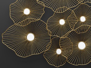 lily pad wall decor Modello 3D