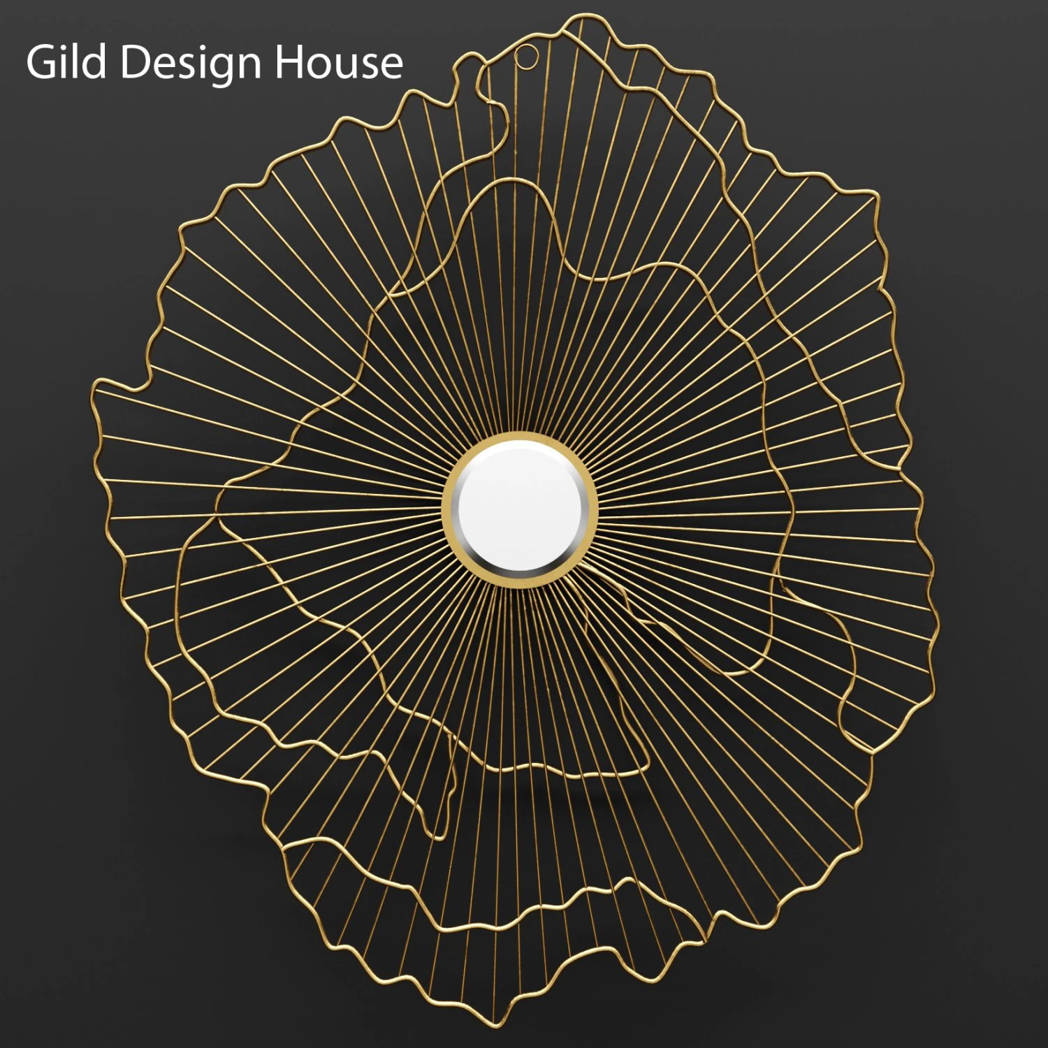gild rachel wall mirror 3D Model .c4d .max .obj .3ds .fbx .stl .blend 
