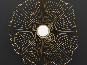 gild rachel wall mirror Modelo 3D