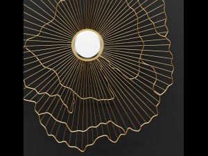 gild rachel wall mirror Model 3D