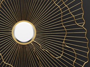gild rachel wall mirror Model 3D