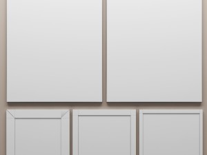 paintings set renwil and dimond home 3D Model