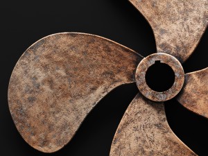 sterling industries ships rudder wall display 3D Model