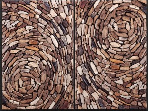 dimond home driftwood whirl wall art in natural 3D Model