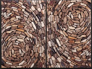 dimond home driftwood whirl wall art in natural 3D Model
