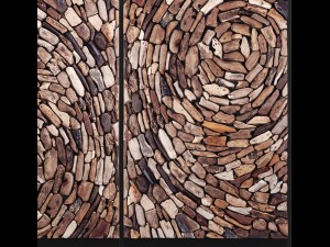 dimond home driftwood whirl wall art in natural 3D Model