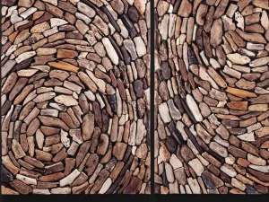 dimond home driftwood whirl wall art in natural 3D Model