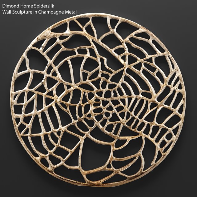 dimond home spidersilk wall sculpture Model 3D .c4d .max .obj .3ds .fbx .stl .blend 