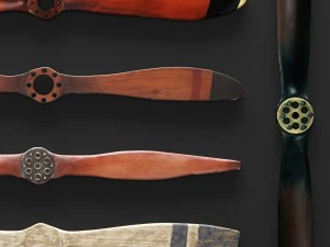 set propeller by authentic models and uma enterpri 3D Model