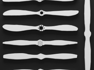 set propeller by authentic models and uma enterpri 3D Model