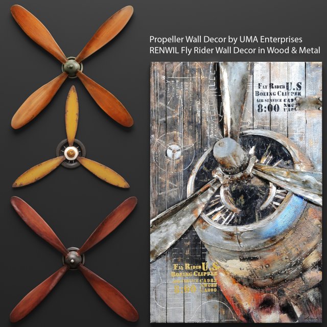 set propeller Modèle 3D .c4d .max .obj .3ds .fbx .stl .blend