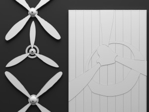 set propeller Modèle 3D