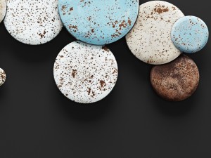 mclean earth tone circles wall decor Modèle 3D