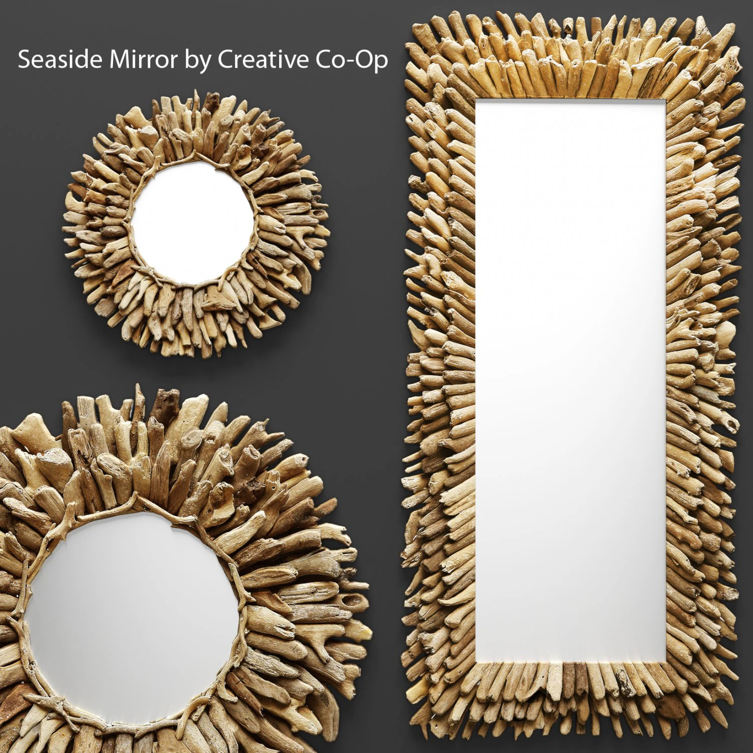 seaside mirror 3D Model .c4d .max .obj .3ds .fbx .stl .blend 