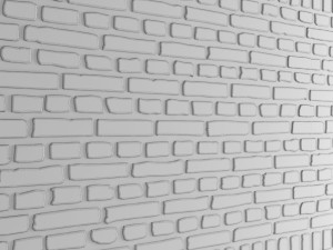 bricks wall 3d 3D Model
