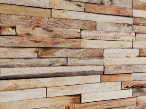 art wall of wooden planks 3d 3D 模型