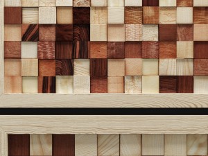 mosaic wood panel 3d Modelo 3D