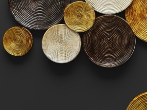 circles wall decor Modello 3D