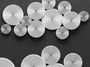 circles wall decor Modello 3D