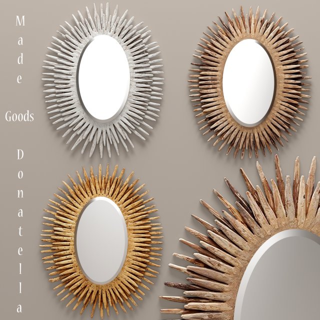 made goods donatella set mirrors 3D Model .c4d .max .obj .3ds .fbx .stl .blend 
