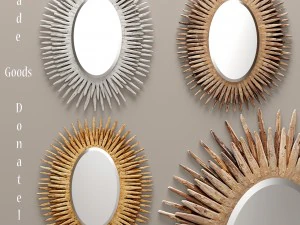 conjunto de espelhos donatella de produtos feitos Modelo 3D