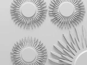 madegoods donatella set of mirrors 3D Model