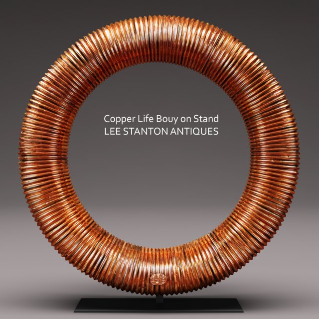 copper life bouy on stand 3D Model .c4d .max .obj .3ds .fbx .stl .blend 