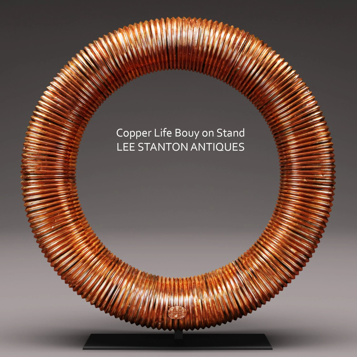 copper life bouy on stand 3D Model .c4d .max .obj .3ds .fbx .stl .blend