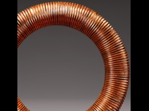 copper life bouy on stand 3D Model