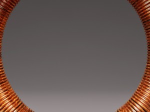 copper life bouy on stand 3D Model