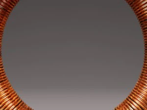 copper life bouy on stand 3D Model