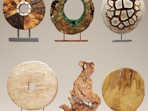 set of statues and sculptures 3D Модель